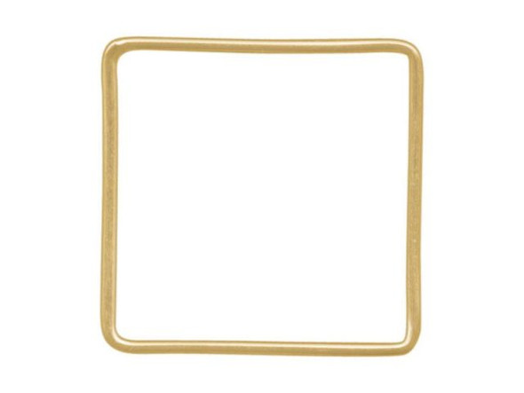 12kt Gold-Filled Jewelry Link, Square, 21mm (Each)