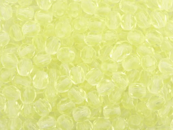 Fire-Polish 4mm : Jonquil (50pcs)