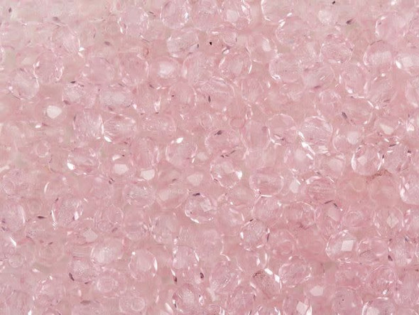 Fire-Polish 4mm : Pink (50pcs)