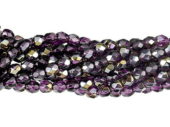 Fire-Polish 4mm : Twilight - Tanzanite (50pcs)