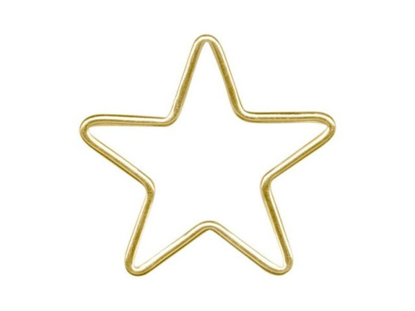 12kt Gold-Filled Jewelry Link, Star, 22mm (Each)