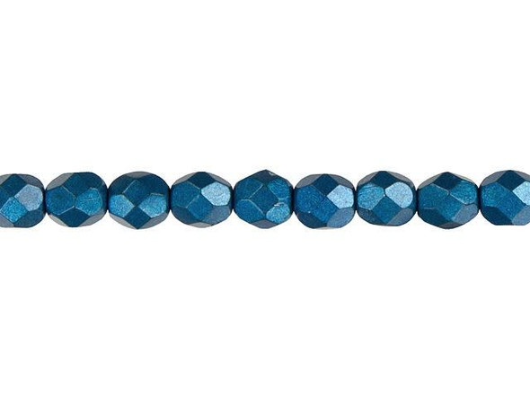 Add a touch of colorful elegance to your jewelry designs with these mesmerizing Czech Fire-Polish Beads. These stunning round beads are adorned with an array of small facets that brilliantly sparkle and shimmer when they catch the light. Versatile in size, they can be effortlessly incorporated into necklaces, bracelets, and earrings, effortlessly enhancing any jewelry design with their timeless beauty. Their deep ocean blue color, infused with a captivating metallic shimmer, adds an undeniable touch of sophistication to any piece. Crafted from high-quality Czech glass, these beads are sure to steal the spotlight wherever they go. Elevate your creations with these exquisite beads and watch as they transform into true works of art.