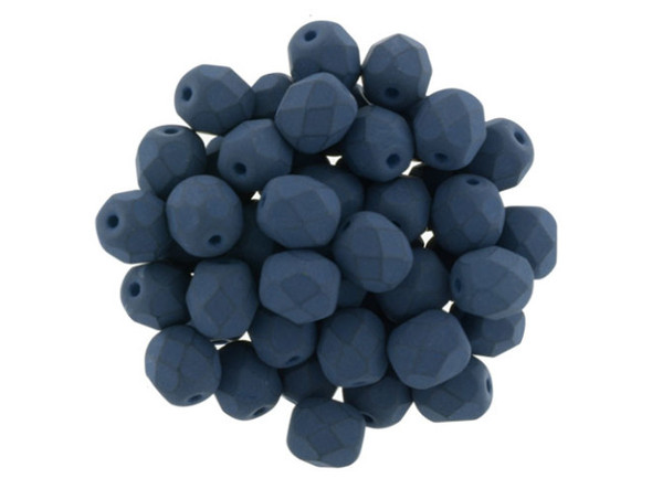 Fire-Polish 6mm : Saturated Navy (25pcs)