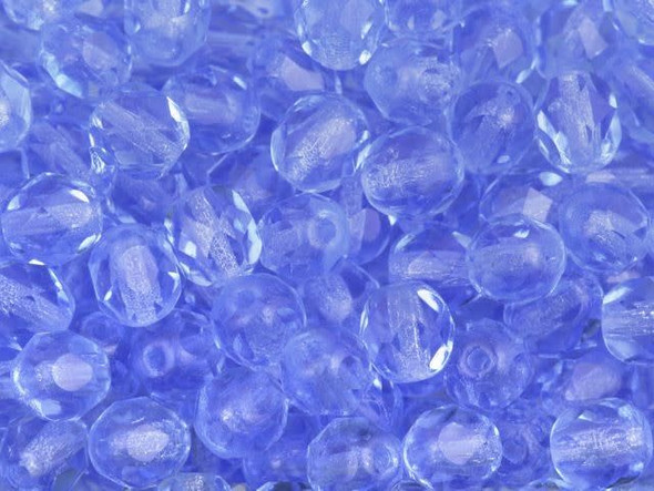 Fire-Polish 6mm : Lt Sapphire (25pcs)