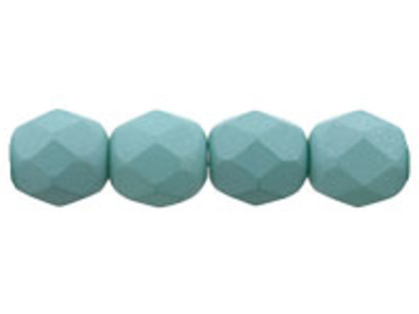 Fire-Polish 6mm : Saturated Teal (25pcs)