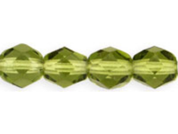 Fire-Polish 6mm : Olivine (25pcs)