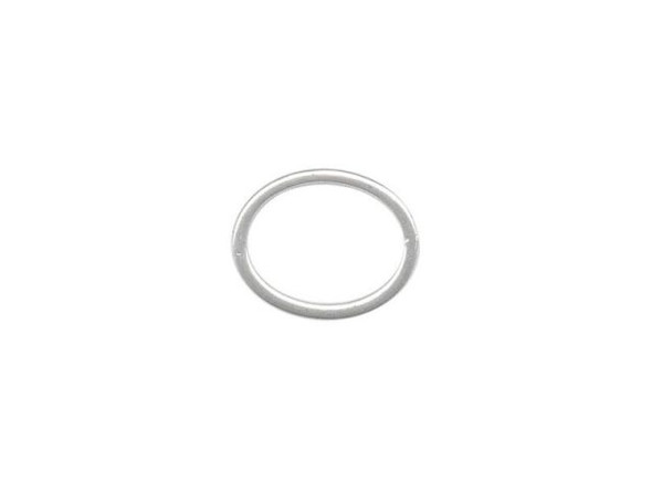 B & B Benbassat Sterling Silver Jewelry Link, Oval, 8x10mm (10 Pieces)