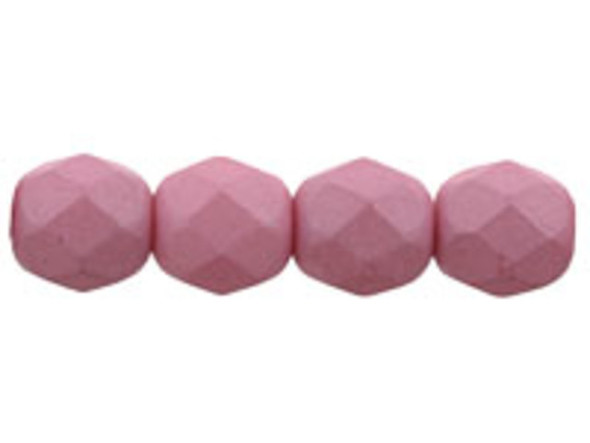 Fire-Polish 6mm : Saturated Pink (25pcs)