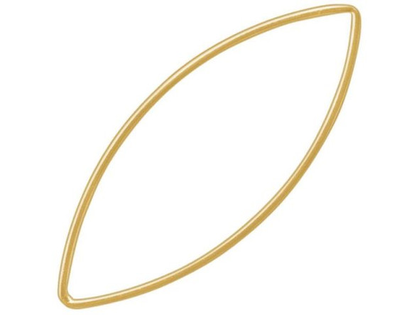 12kt Gold-Filled Jewelry Link, Marquise, 16x37mm (Each)