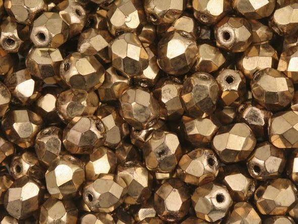 Fire-Polish 6mm : Bronze (25pcs)