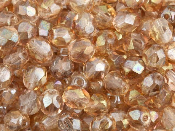 Fire-Polish 6mm : Luster - Pink Lemonade (25pcs)