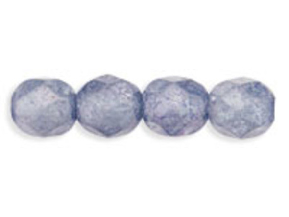 Fire-Polish 6mm : Luster - Stone Blue (25pcs)