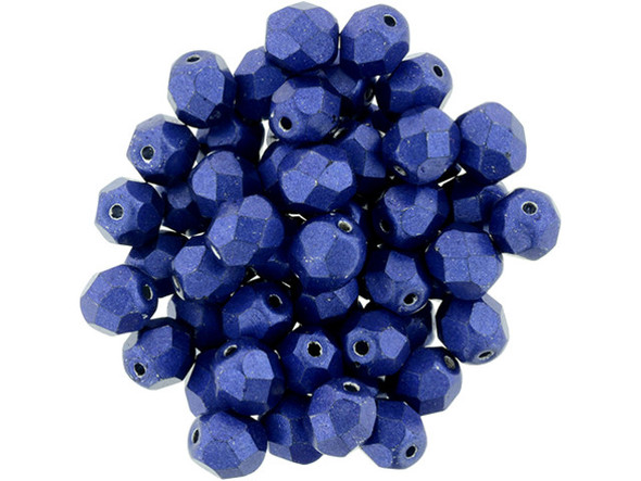 Fire-Polish 6mm : ColorTrends: Saturated Metallic Lapis Blue (25pcs)