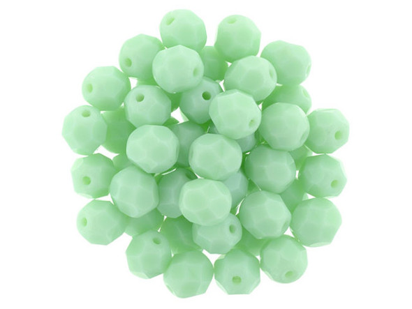 Fire-Polish 6mm : Opaque Pale Jade (25pcs)