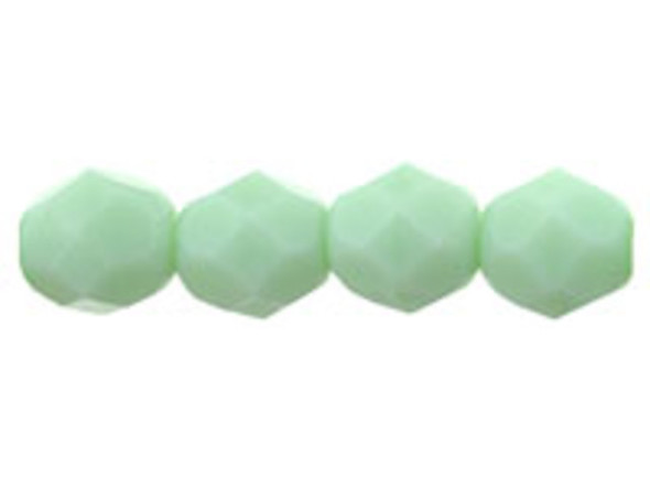 Fire-Polish 6mm : Opaque Pale Jade (25pcs)