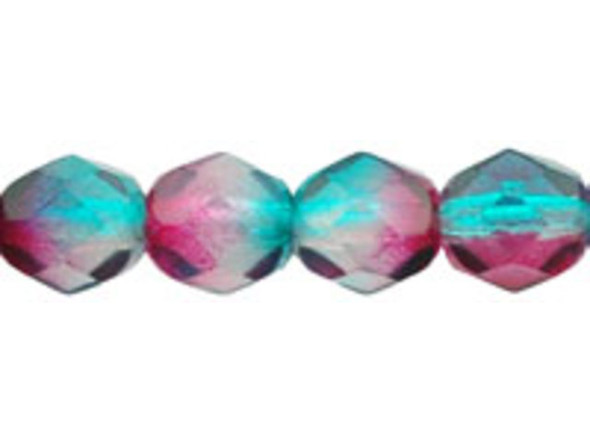 Introducing the Czech Glass 6mm Dual Coated - Teal/Fuchsia Fire-Polish Bead Strand by Starman - the perfect accents to make your handmade jewelry creations shimmer with elegance. These exquisite beads are crafted from high-quality Czech glass and feature a dual coating that adds depth and dimension to their vibrant teal and fuchsia hues. With their versatile round shape and glimmering facets, these beads will catch the light and captivate your imagination. Whether you're designing a necklace, bracelet, or pair of earrings, these beads are a must-have addition to your collection. Embrace the timeless beauty and endless possibilities of these fire-polish beads and elevate your style to new heights. Brand-Starman brings you the finest materials to make your DIY jewelry dreams come true.