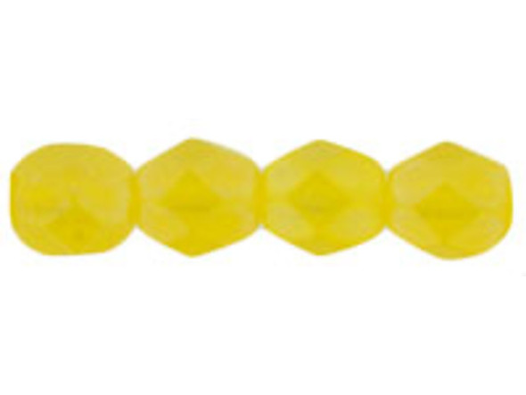 Fire-Polish 6mm : Matte - Luster Iris - Lemon (25pcs)