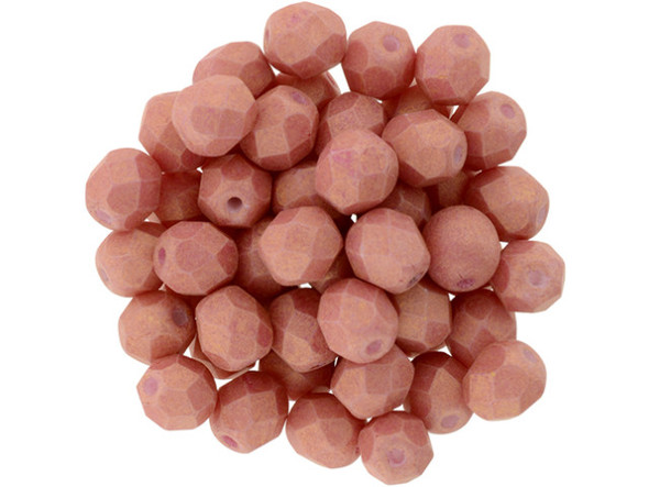 Put a burst of color in your handmade jewelry creations with these exquisite Czech Fire-Polish Beads. Each 6mm round bead is meticulously crafted from high-quality Czech glass and sparkles beautifully as it catches the light. Versatile in size, these beads are perfect for creating stunning necklaces, bracelets, and even earrings that will turn heads wherever you go. With their juicy watermelon pink color and subtle golden sheen, these beads add a touch of vibrant elegance to any jewelry design. Embody your creativity and let your imagination run wild with these exquisite beads from Brand-Starman.