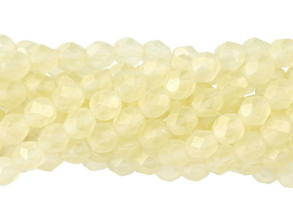 Fire-Polish 6mm : Sueded Gold Jonquil (25pcs)