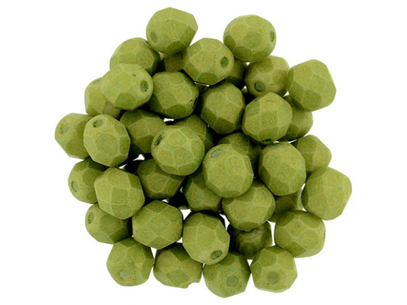 Add a pop of fresh color to your jewelry designs with these Czech Fire-Polish Beads. These exquisite round beads are meticulously crafted from Czech glass, featuring a mesmerizing avocado green hue that shimmers with a touch of golden beauty. The small facets covering each bead catch the light effortlessly, adding a captivating sparkle to your creations. With their versatile 6mm size, these beads are perfect for incorporating into necklaces, bracelets, and even earrings. Let your imagination run wild and infuse your jewelry designs with timeless elegance using these classic beads from Starman.