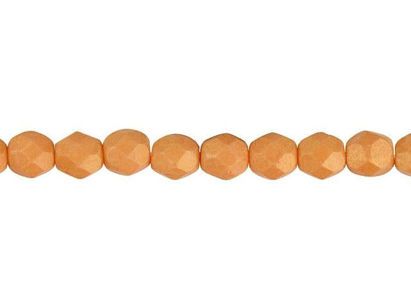 Fire-Polish 6mm : Pacifica - Tangerine (25pcs)