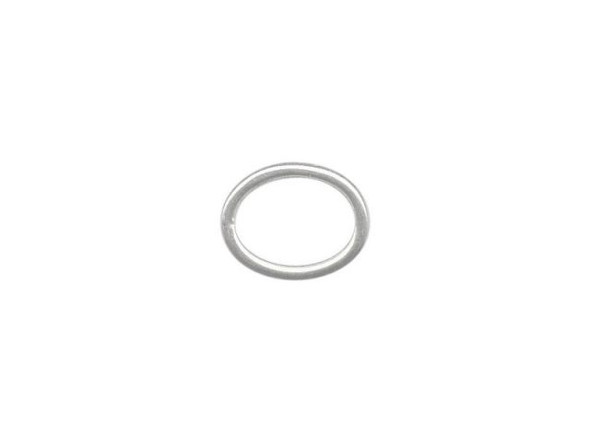 B & B Benbassat Sterling Silver Jewelry Link, Oval, 7x8.5mm (10 Pieces)