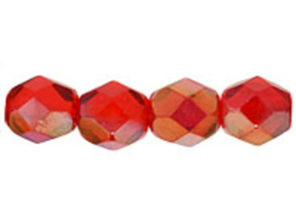 Fire-Polish 6mm : Twilight - Siam Ruby (25pcs)