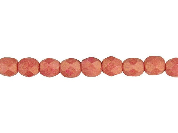 Fire-Polish 6mm : Pacifica - Strawberry (25pcs)