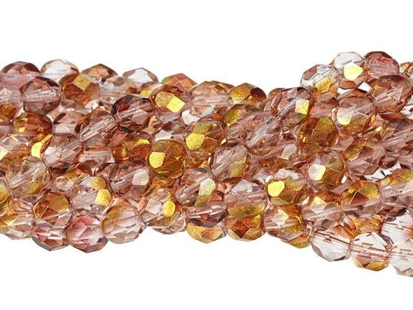 Fire-Polish 6mm : French Rose - Celsian (25pcs)