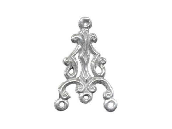 Sterling Silver Filigree, Deco Vines (Each)