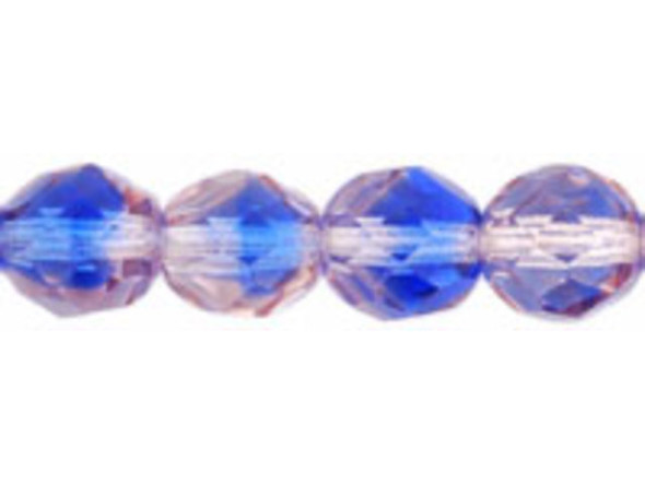 Fire-Polish 8mm : Lt Pink/Blue (25pcs)