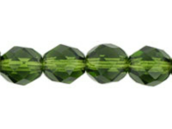 Fire-Polish 8mm : Olivine (25pcs)