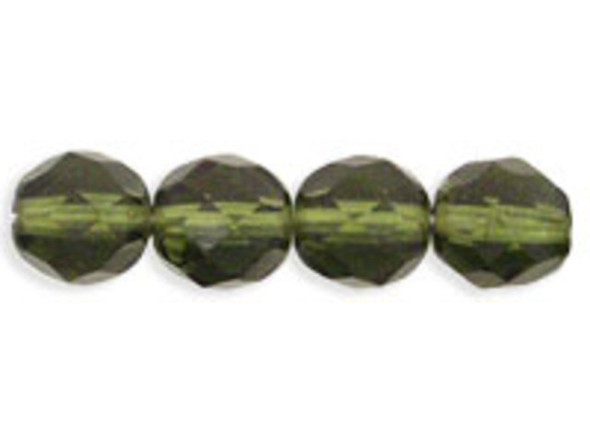 Fire-Polish 8mm : Dk Olive (25pcs)