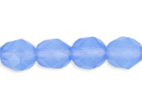 Fire-Polish 8mm : Milky Sapphire (25pcs)