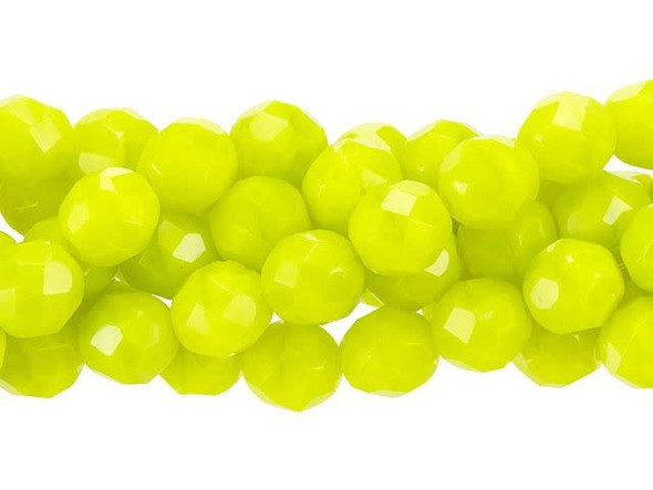 Fire-Polish 8mm : Chartreuse (25pcs)