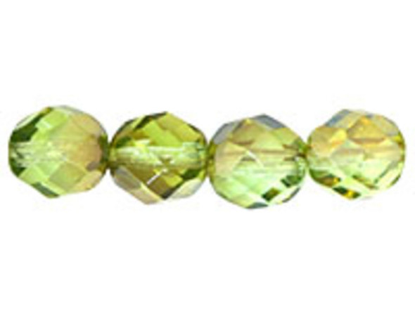 Fire-Polish 8mm : Chrysolite - Celsian (25pcs)