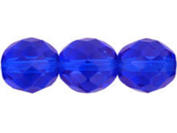 Fire-Polish 10mm : Sapphire (25pcs)