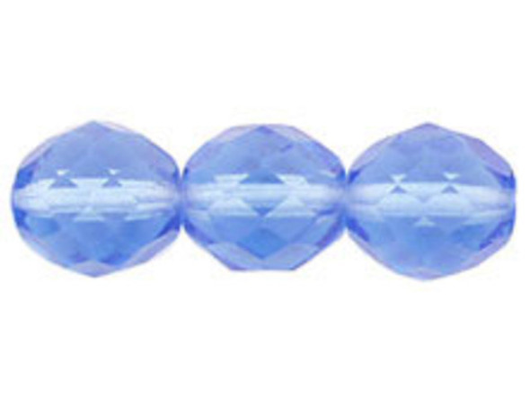 Fire-Polish 10mm : Lt Sapphire (25pcs)