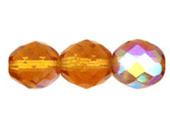 Fire-Polish 10mm : Topaz AB (25pcs)