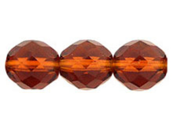 Fire-Polish 12mm : Dk Topaz (25pcs)