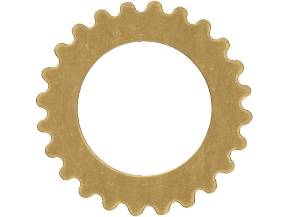 25mm Brass Gear Link (12 Pieces)