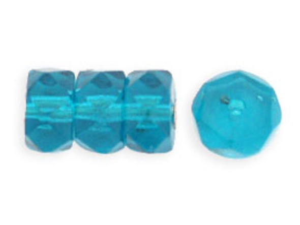 Add a touch of mesmerizing elegance to your handmade jewelry creations with our Brand-Starman Fire-Polish 6 x 3mm - Rondelle beads in the exquisite shade of Teal. Crafted from the finest Czech glass, these beads are truly a sight to behold. Their lustrous surface catches the light in a dazzling display, creating a magical glow that will capture the hearts of all who see it. Elevate your DIY projects to new heights with the enchanting beauty of these teal beads and unleash your inner artist. Step into a world of limitless creativity and let your imagination soar with our Brand-Starman Fire-Polish beads in Teal.