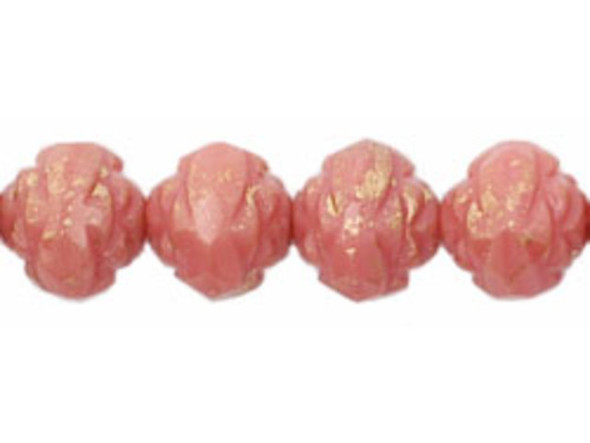 Ignite your creativity with the mesmerizing beauty of our Gold Marbled Rosebud Fire-Polish beads! Handcrafted with love and expertise, these exquisite 8 x 7mm beads are made from premium Czech glass by the renowned Brand-Starman. With their opulent Opaque Pink hue, these beads radiate a warm and radiant glow, bringing a touch of elegance to any jewelry or craft project. Let the vibrant colors and captivating marbled patterns of these 25pcs beads inspire your imagination and transform your creations into stunning works of art. Unleash your inner artist and embark on a journey of self-expression with the extraordinary beauty of our Gold Marbled Rosebud Fire-Polish beads.