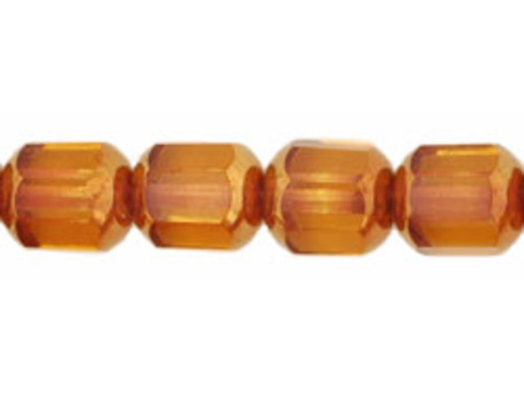 Antique Style Octagonal 8mm - Bronze (smooth) : Med Topaz (25pcs)