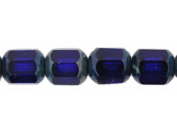 Antique Style Octagonal 8mm : Cobalt (25pcs)