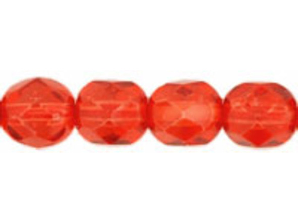 Pearl Coat - Fire-Polish 6mm : Coated - Salmonberry (75pcs)