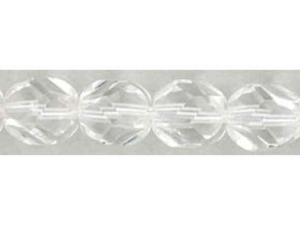 Nugget Fire-Polish 8mm : Crystal (25pcs)