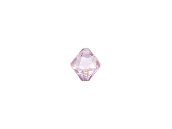 PRESTIGE Crystal 6328 Bicone Drop Pendant, 6mm - Light Rose - #06-328-06-17