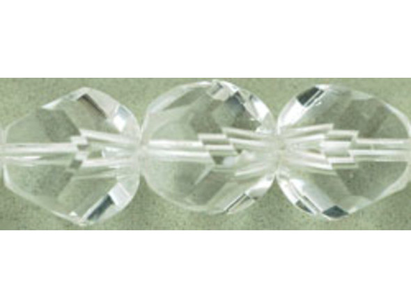 Nugget Fire-Polish 10mm : Crystal (25pcs)