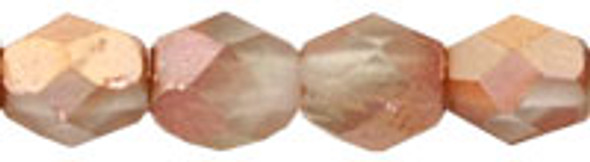 Czech Fire-Polish 4mm Bead Strand – Matte Apollo Gold by Starman